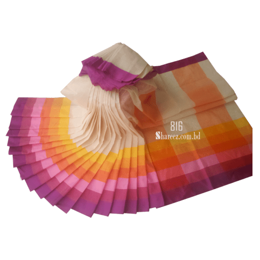 Rainbow Cotton Saree 816