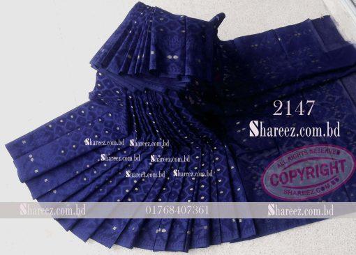 Half Silk Jamdani Saree 2147