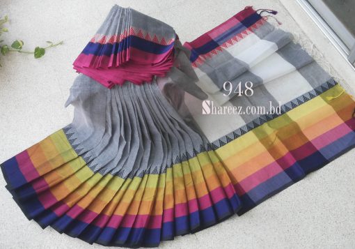 Rainbow Cotton Saree 948