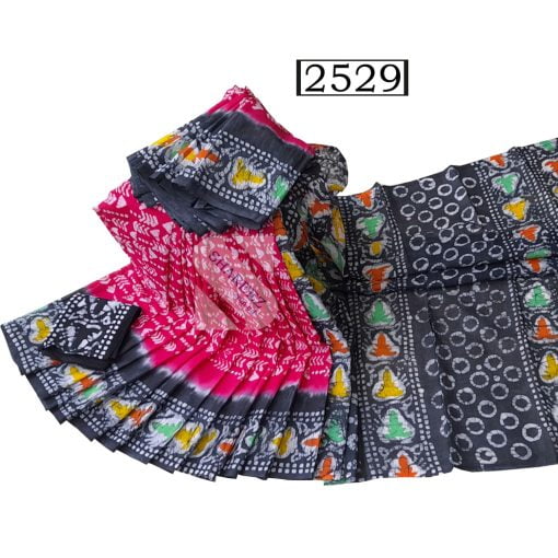 Batique Cotton Saree 2529