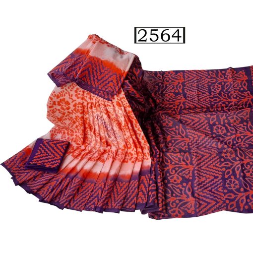 Batik Cotton Saree 2564