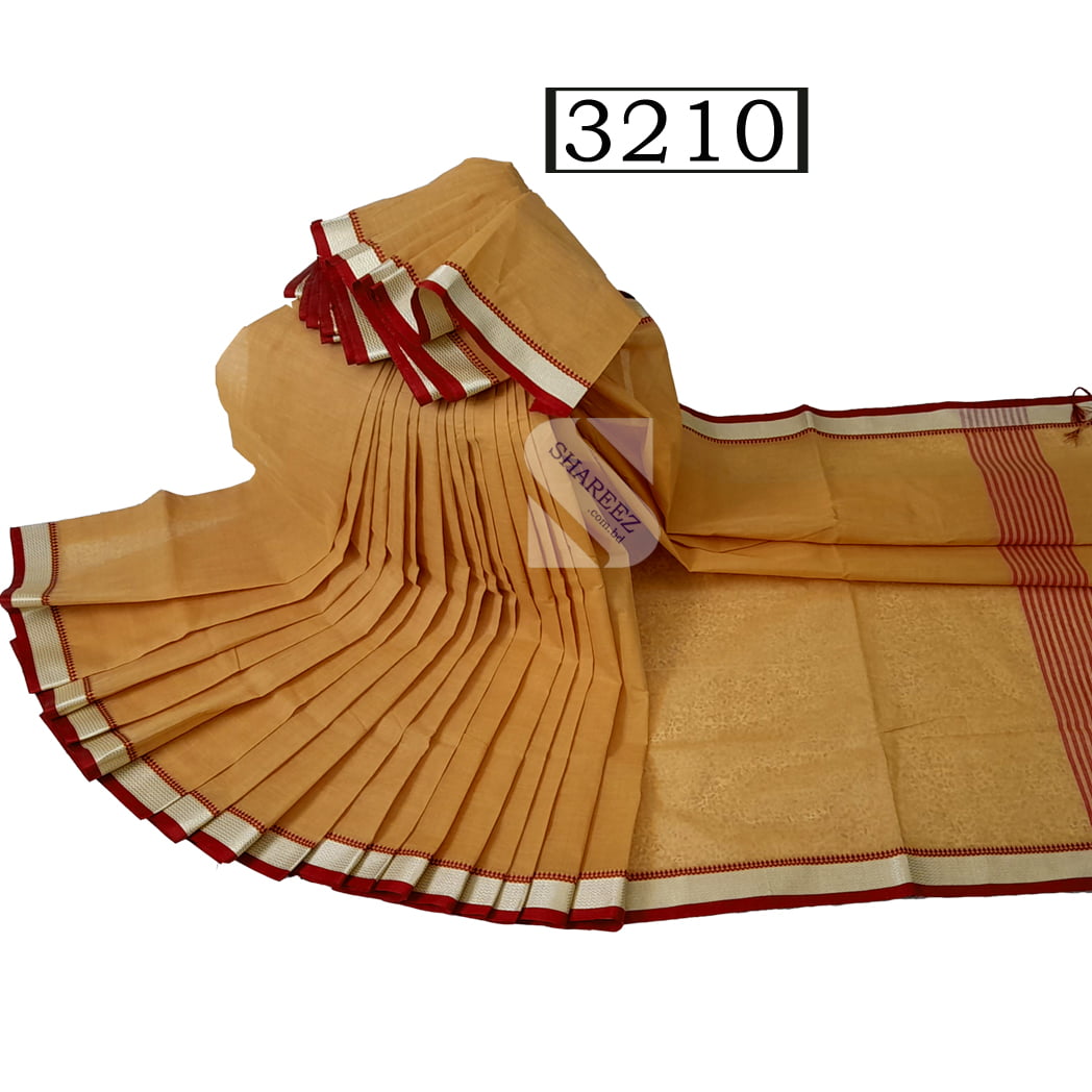 Soft Cotton Saree 3210 || Shareez.com.bd