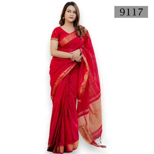 Soft Cotton Saree 9117