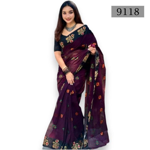 Soft Cotton Saree 9118