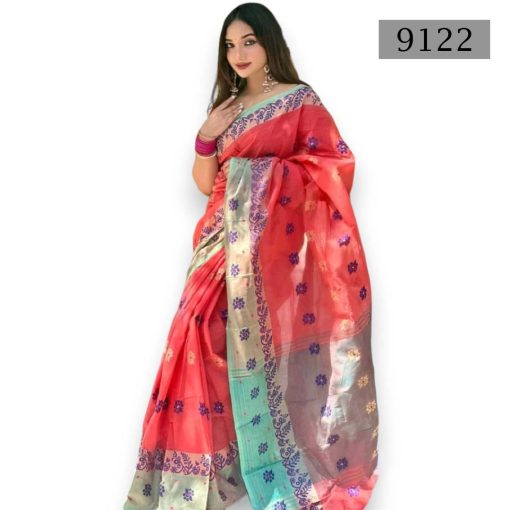 Soft Cotton Saree 9122