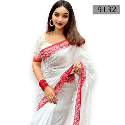 Soft Cotton Saree 9132