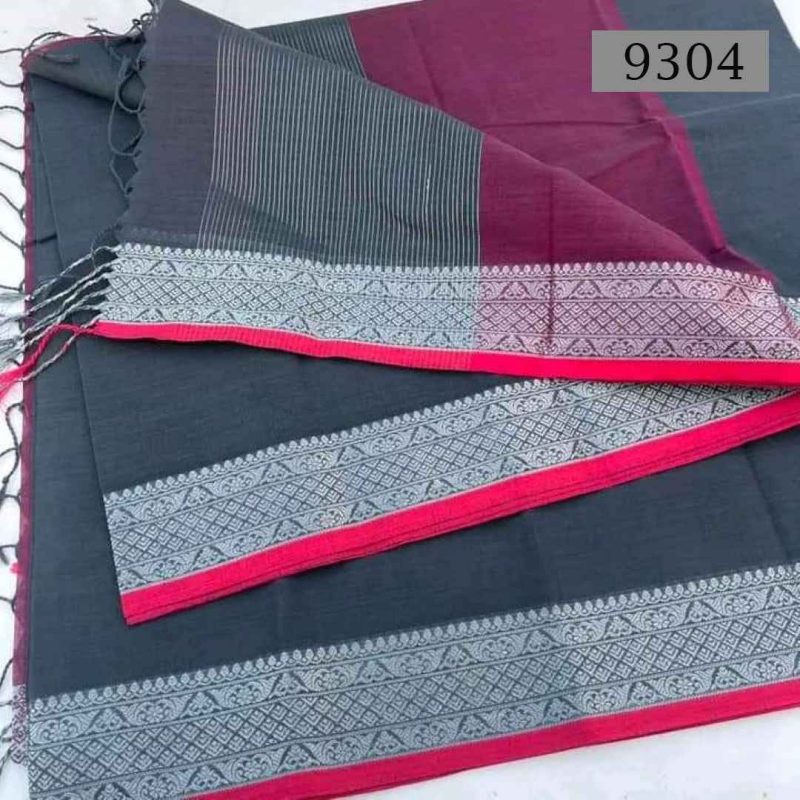 Soft Cotton Saree [Code-9304] || Shareez.com.bd