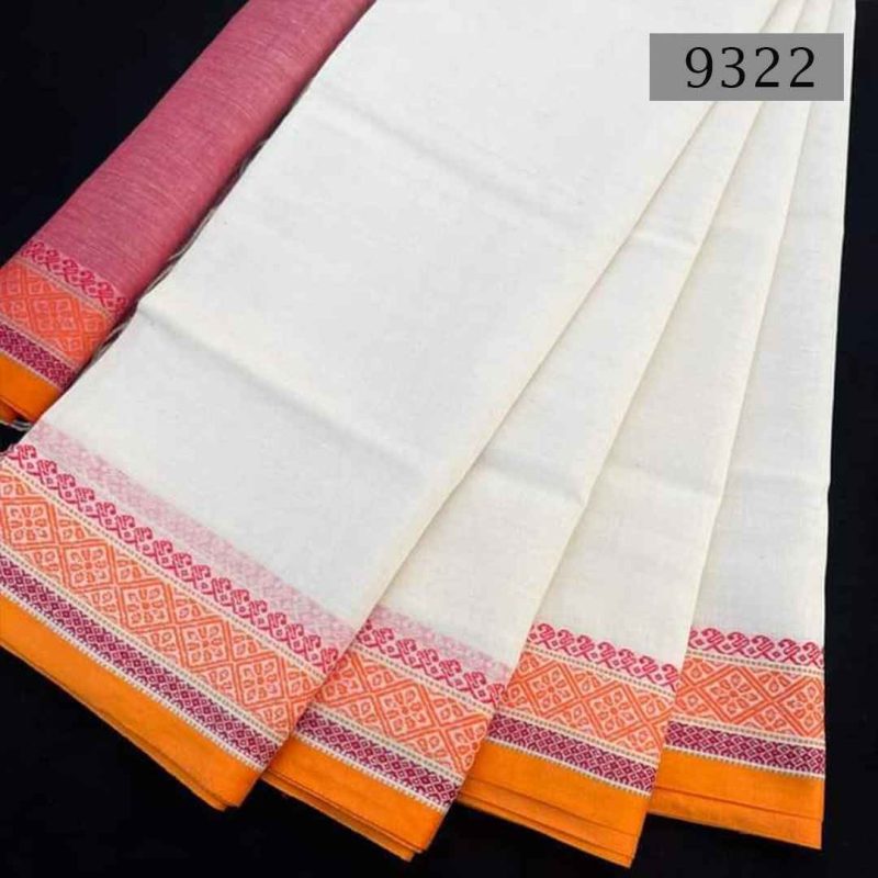 Soft Cotton Saree [Code-9322] || Shareez.com.bd