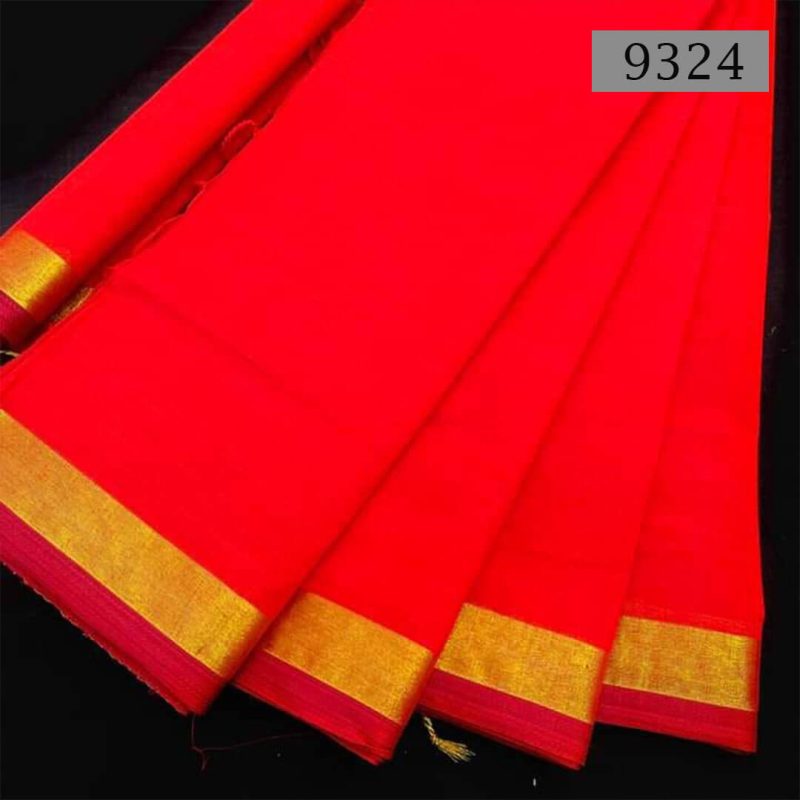 Soft Cotton Saree [Code-9324] || Shareez.com.bd