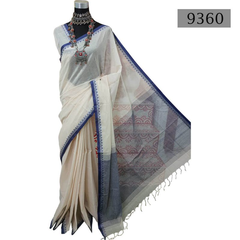 Soft Cotton Saree [Code-9360] || Shareez.com.bd