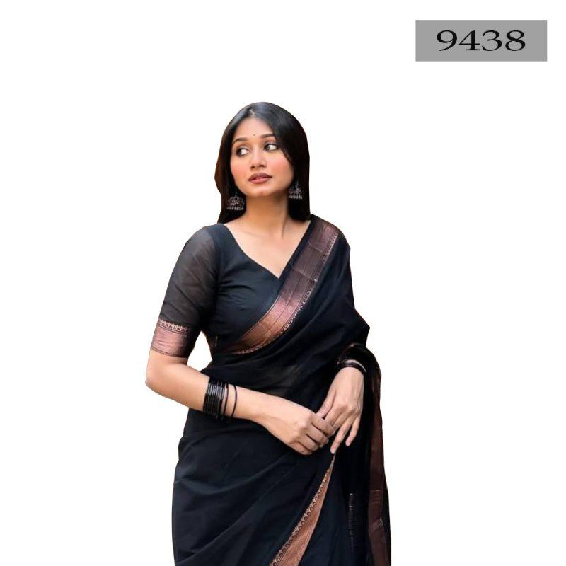 Soft Cotton Saree [Code-9438] || Shareez.com.bd